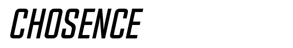Chosence font preview